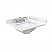 24 Inch Single Bathroom Vanity in Dark Walnut, Brushed Gold Trim with Countertop Options