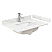 30 Inch Single Bathroom Vanity in Dark Walnut, Brushed Gold Trim with Countertop Options