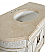 Adelina Collection Essex Single Bathroom Vanity with Marble Top 48" in Chaulk White Finish