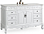  Adelina 56" Antique White Traditional Style Single Sink Beckham Bathroom Vanity