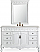  Adelina 56" Antique White Traditional Style Single Sink Beckham Bathroom Vanity