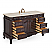 Adelina 56" Traditional Style Cherry Brown Bathroom Sink Vanity with Cream top, Backsplash Option and Mirror Options