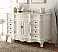 Adelina 56" Morton Antique Style White Single Sink Bathroom Vanity with Quartz top, Backsplash and Mirror Option