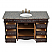 Adelina 56" Traditional Style Cherry Brown Beckham Bathroom Sink Vanity with Baltic Brown Top, with Backsplash and Mirror Option