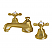 Widespread Bathroom Faucet with Brass Pop-Up, Polished Chrome with 8 Finish Options