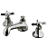 Widespread Bathroom Faucet with Brass Pop-Up, Polished Chrome with 8 Finish Options