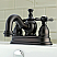  Double-Handle 4" Centerset Bathroom Faucet with Brass Pop-Up, Brushed Nickel with 3 Finish Options