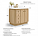 36" Bath Vanity Set in American Oak Finish with Alpine White Quartz Top