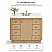 42" Bath Vanity Set in American Oak Finish with Alpine White Quartz Top
