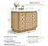 42" Bath Vanity Set in American Oak Finish with Alpine White Quartz Top