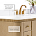 42" Bath Vanity Set in American Oak Finish with Alpine White Quartz Top
