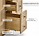 42" Bath Vanity Set in American Oak Finish with Alpine White Quartz Top