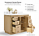 48" Bath Vanity Set in American Oak Finish with Alpine White Quartz Top