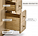 48" Bath Vanity Set in American Oak Finish with Alpine White Quartz Top