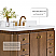 48" Bath Vanity Set in Chestnut Oak Finish with Alpine White Quartz Top