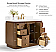 48" Bath Vanity Set in Chestnut Oak Finish with Alpine White Quartz Top