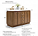 60" Bath Vanity Set in Chestnut Oak Finish with Alpine White Quartz Top