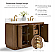  72" Bath Vanity Set in Chestnut Oak Finish with Alpine White Quartz Top