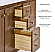  72" Bath Vanity Set in Chestnut Oak Finish with Alpine White Quartz Top