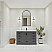 LV 42" Transitional Bath Vanity in Charcoal Grey with 3 Hardware Options, Base Only, and Top Option