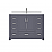 LV 42" Transitional Bath Vanity in Charcoal Grey with 3 Hardware Options, Base Only, and Top Option