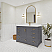 LV 42" Transitional Bath Vanity in Charcoal Grey with 3 Hardware Options, Base Only, and Top Option