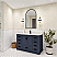 LV 42" Transitional Bath Vanity in Navy Blue with 3 Hardware Options, Base Only, and Top Option
