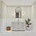 LV 42" Transitional Bath Vanity in White with 3 Hardware Options, Base Only, and Top Option