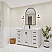 LV 42" Transitional Bath Vanity in White with 3 Hardware Options, Base Only, and Top Option