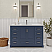 LV 48" Transitional Bath Vanity in Navy Blue with 3 Hardware Options, Base Only, and Top Option