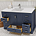 LV 48" Transitional Bath Vanity in Navy Blue with 3 Hardware Options, Base Only, and Top Option