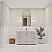 LV 48" Transitional Bath Vanity in White with 3 Hardware Options, Base Only, and Top Option