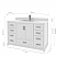 LV 48" Transitional Bath Vanity in White with 3 Hardware Options, Base Only, and Top Option