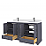 LV 60" Transitional Bath Vanity in Charcoal Grey with 3 Hardware Options, Base Only, and Top Option