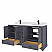 LV 60" Transitional Bath Vanity in Charcoal Grey with 3 Hardware Options, Base Only, and Top Option