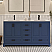 LV 60" Transitional Bath Vanity in Navy Blue with 3 Hardware Options, Base Only, and Top Option