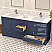 LV 72" Transitional Double Bath Vanity in Navy Blue with 3 Hardware Options, Base Only, and Top Option