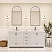  LV 72" Transitional Double Bath Vanity in White with 3 Hardware Options, Base Only, and Top Option