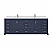  LV 84" Transitional Double Bath Vanity in Navy Blue with 3 Hardware Options, Base Only, and Top Option