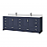  LV 84" Transitional Double Bath Vanity in Navy Blue with 3 Hardware Options, Base Only, and Top Option