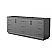 84" Transitional Double Vanity Base in Dark Grey, 3 Top Option, with 3 Hardware Options and Mirror Option