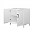  36" Transitional Single Vanity Base in White, 7 Top Options with 2 Hardware Option