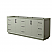 84" Transitional Double Vanity Base in Light Green, 3 Top Option, with 3 Hardware Options and Mirror Option