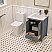 LV 24" Transitional Bath Vanity in Charcoal Grey with 3 Hardware Options, Base Only, and Top Option