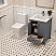 LV 24" Transitional Bath Vanity in Charcoal Grey with 3 Hardware Options, Base Only, and Top Option