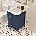 LV 24" Transitional Bath Vanity in Navy Blue with 3 Hardware Options, Base Only, and Top Option