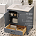 LV 30" Transitional Bath Vanity in Charcoal Grey with 3 Hardware Options, Base Only, and Top Option