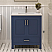 LV 30" Transitional Single Bath Vanity in Navy Blue with 3 Hardware Options, and Top Option