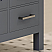 LV 36" Transitional Bath Vanity Right in Charcoal Grey with 3 Hardware Options, Base only, and Top Option