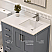 LV 36" Transitional Bath Vanity Right in Charcoal Grey with 3 Hardware Options, Base only, and Top Option
